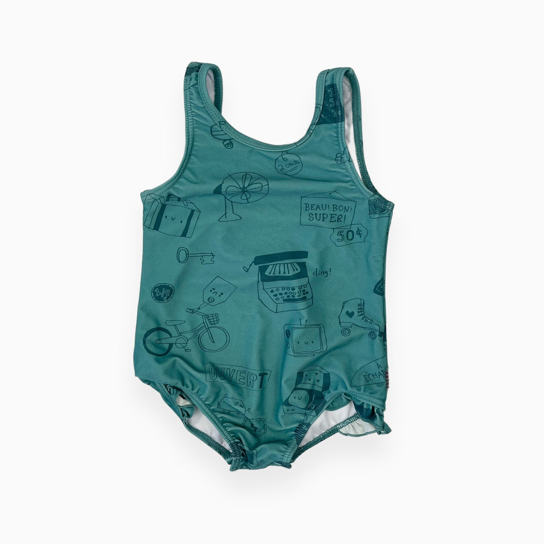 Maillot aqua en polyamide imprimé magasin général 18-24M