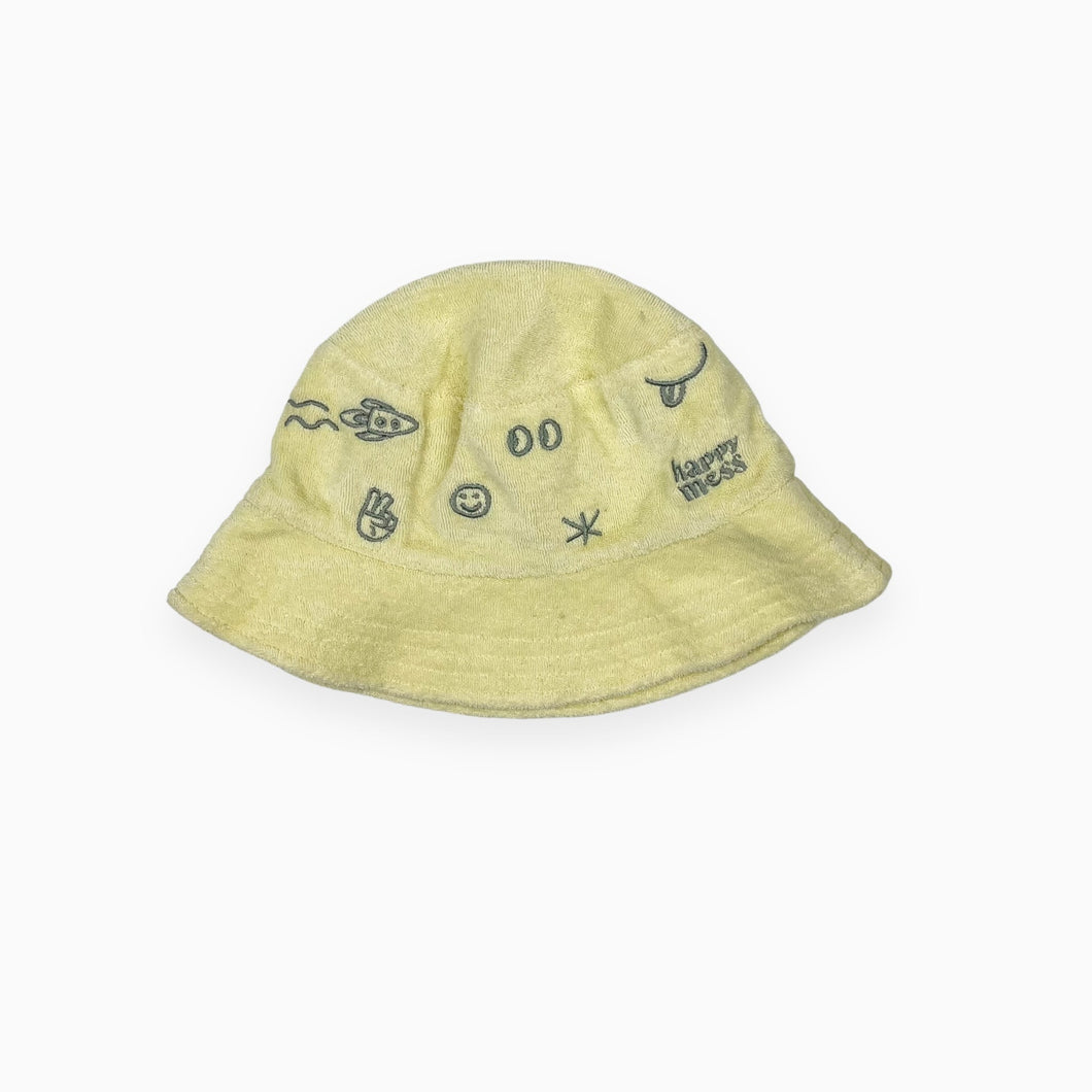 Chapeau bucket en ratine de coton brodé 6Y+ (fit 5-7Y)