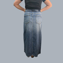 Load image into Gallery viewer, Jupe maxi en jeans pour femmes L
