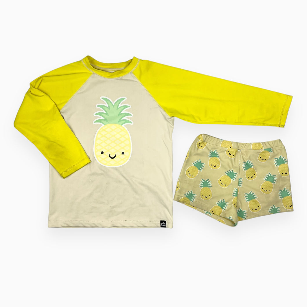 Maillot de bain jaune 2pcs ananas 9-10Y