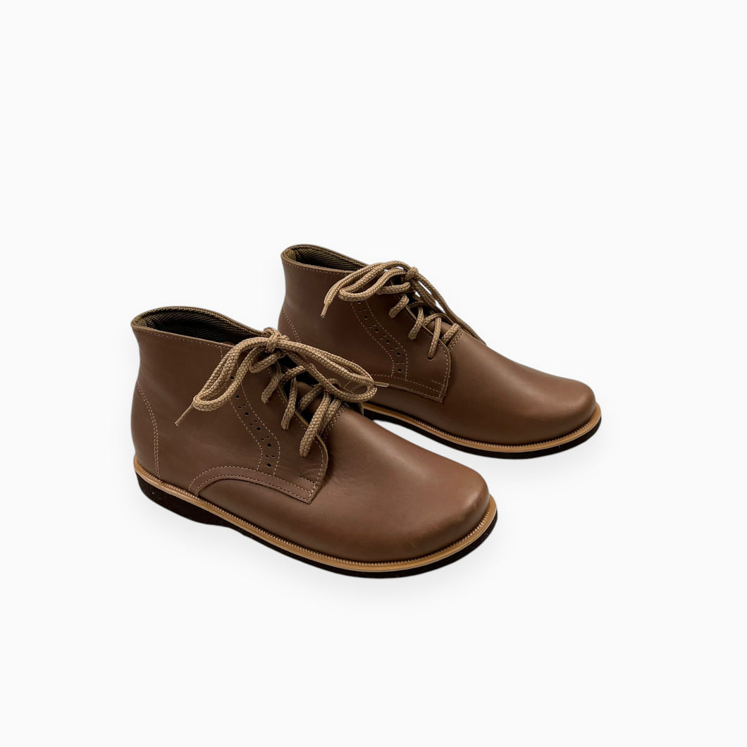 Bottines marron en cuir à lacet 33EU