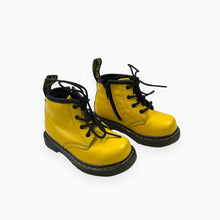 Load image into Gallery viewer, Bottines jaunes soleil en cuir avec fermeture latérale 6 US
