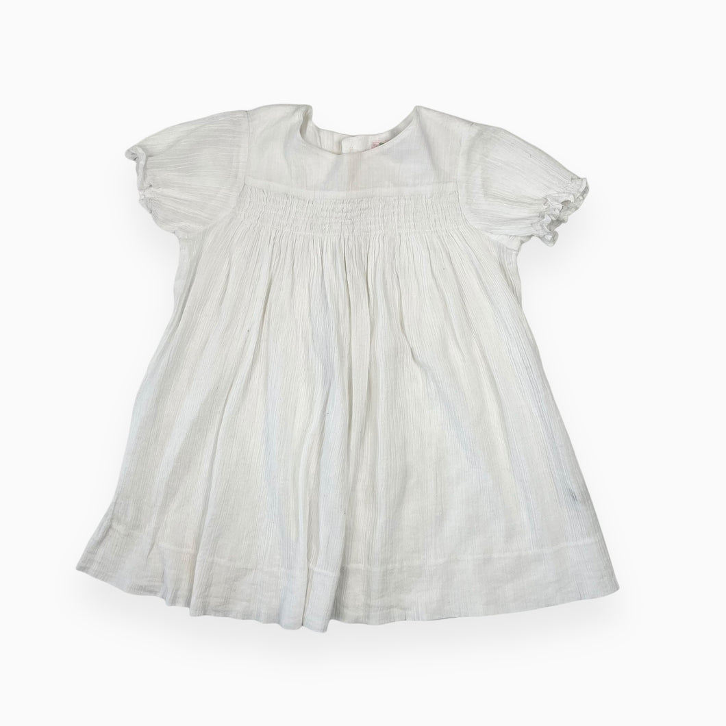 Robe blanche en crèpe de coton 2Y