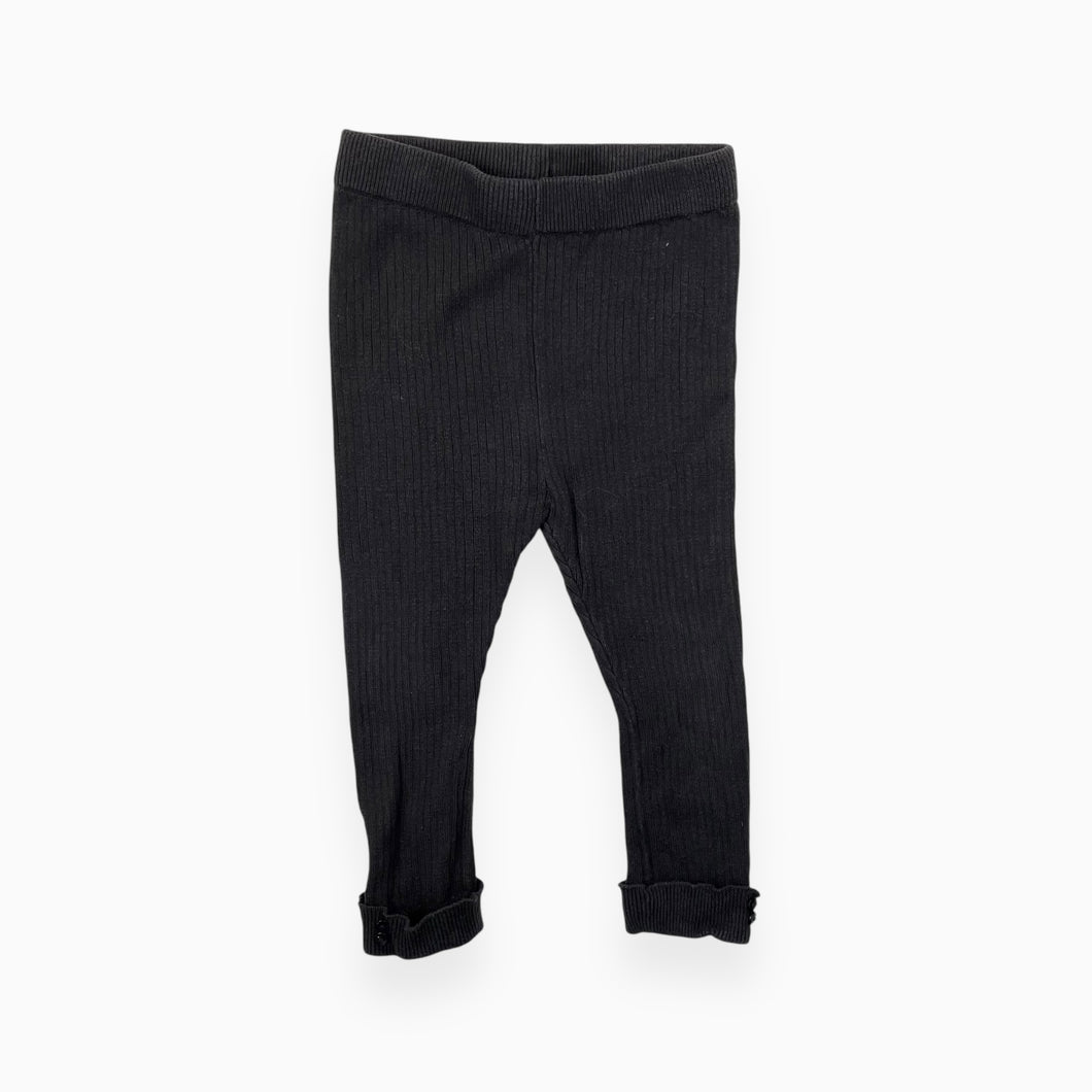 Legging charcoal en coton épais cotelé 24M