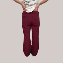 Load image into Gallery viewer, Pantalon de neige bordeau &#39;Membrain&#39; en nylon et poly pour femmes M
