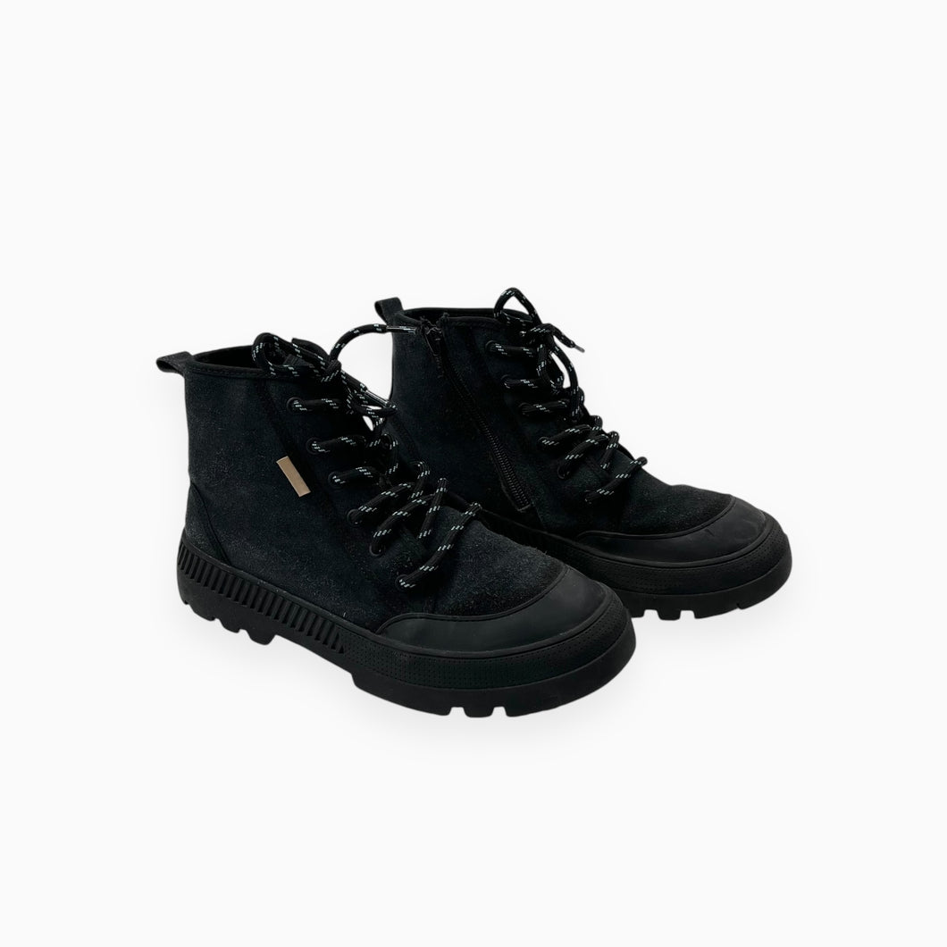 Bottines en canvas de suède noir avec fermeture éclair latérale 36 EUR