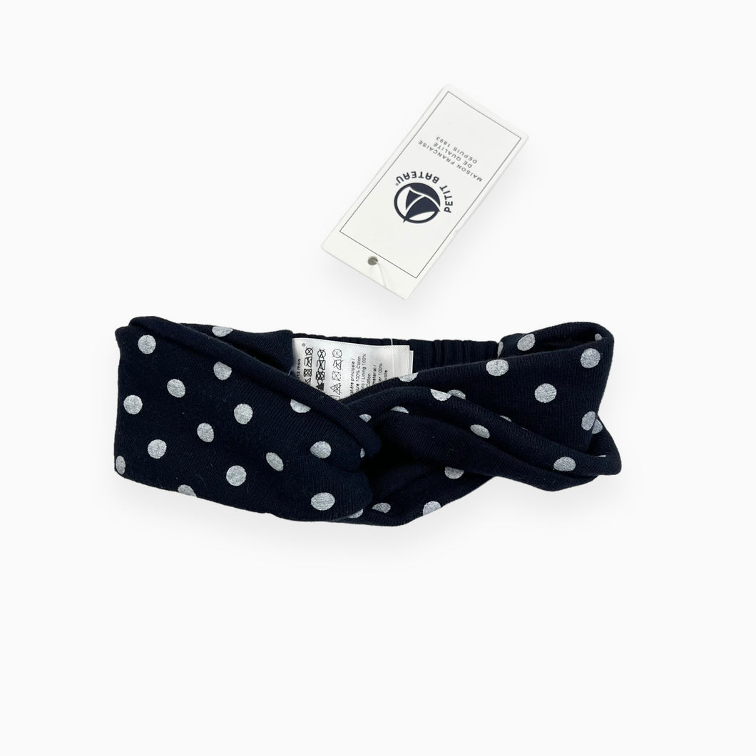 Bandeau marine à pois  (tailles variées)