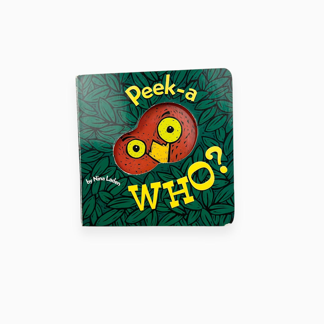 Hard cover book 'Peek-a who?'