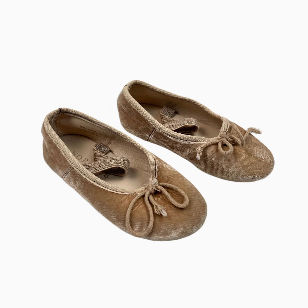 Ballerines blush en velours 7US