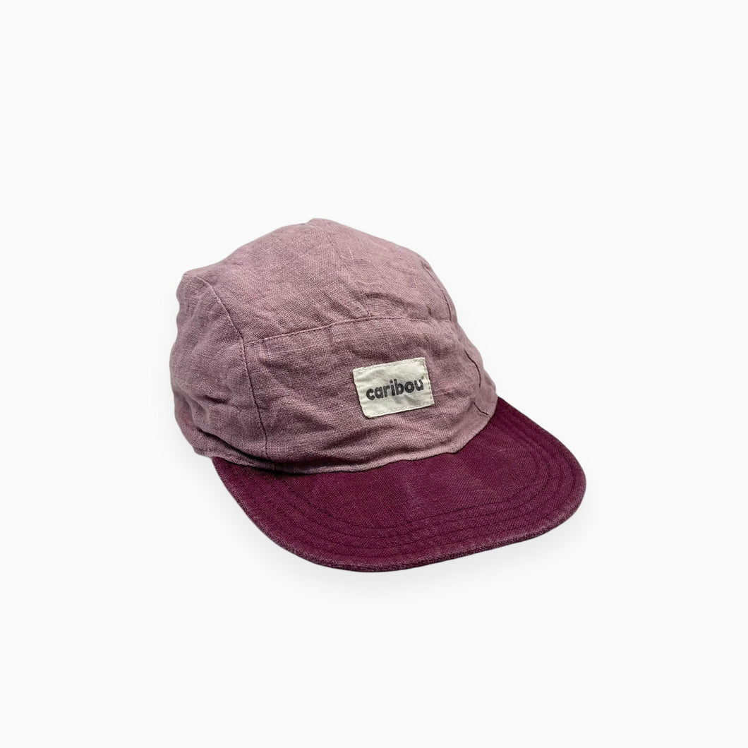 Casquette en lin orchidée et raisin Petit (Fit 3-6M)