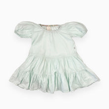 Load image into Gallery viewer, Robe aqua pastel en coton à manches ballons 2-3Y
