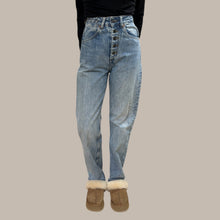 Load image into Gallery viewer, Jeans &#39;Bonnie Taper&#39; slim en coton pour femmes 25
