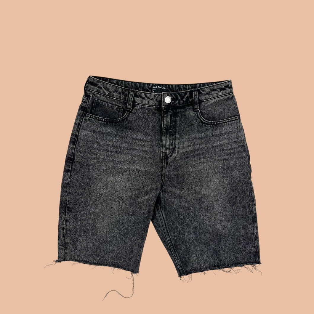 Bermudas 'Stevie' en denim charcoal en coton bio pour femmes 28