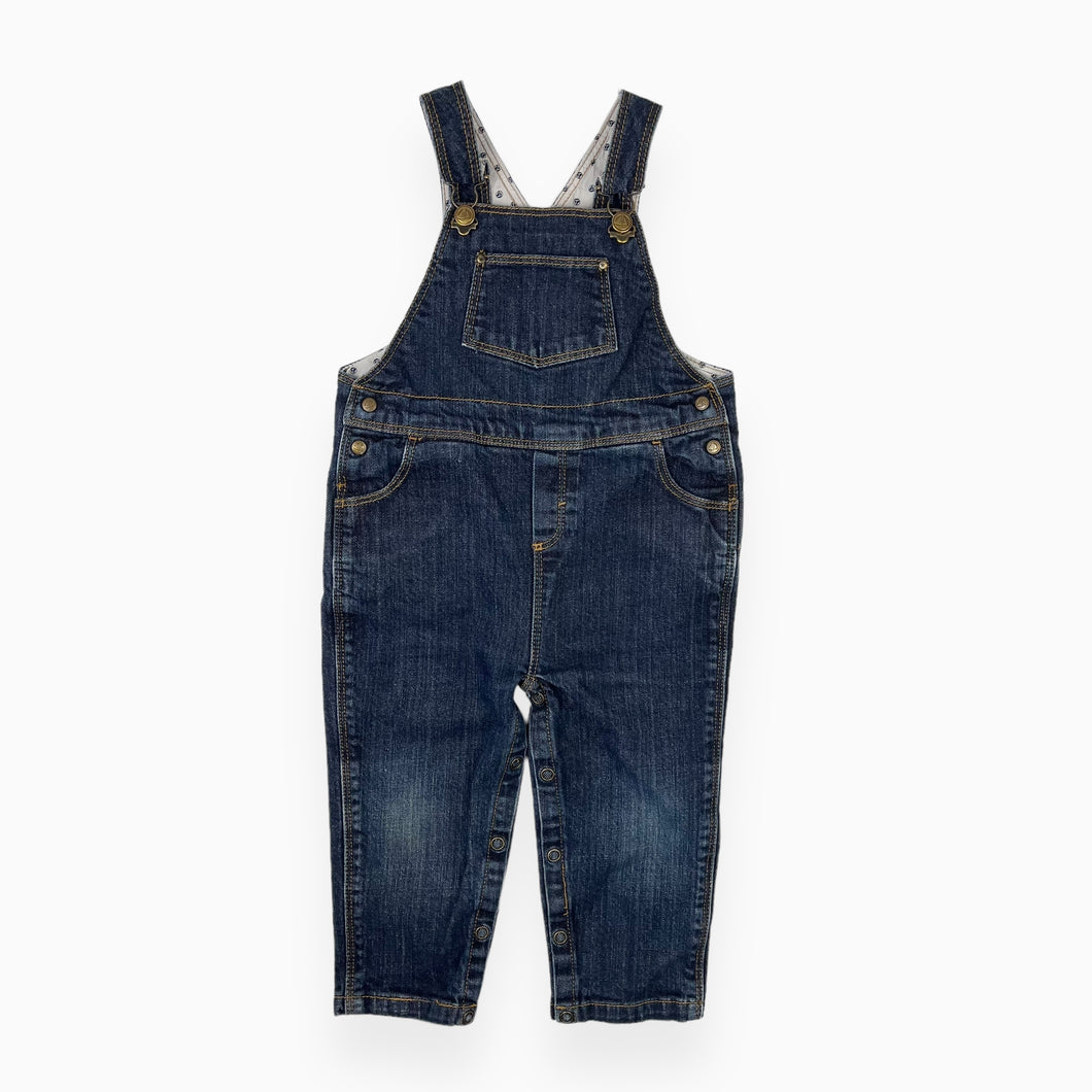 Salopette en denim doublée en coton 18M