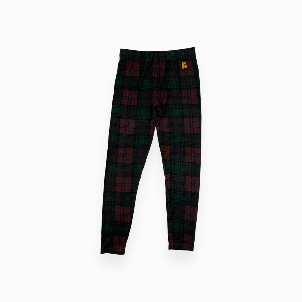 Legging en modal extensible à imprimé tartan 10Y