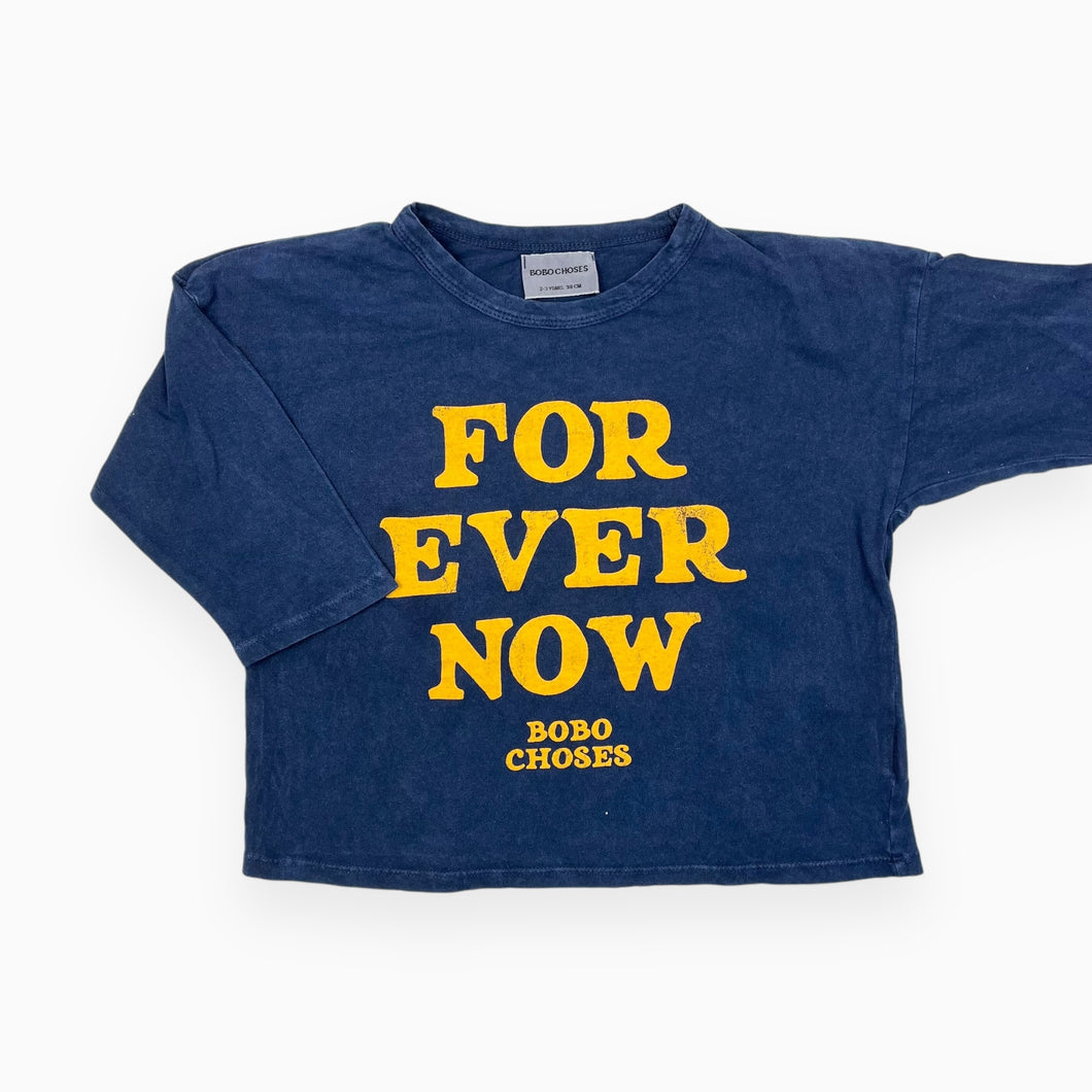 Chandail bleu en coton 'Forever Now' 2-3Y