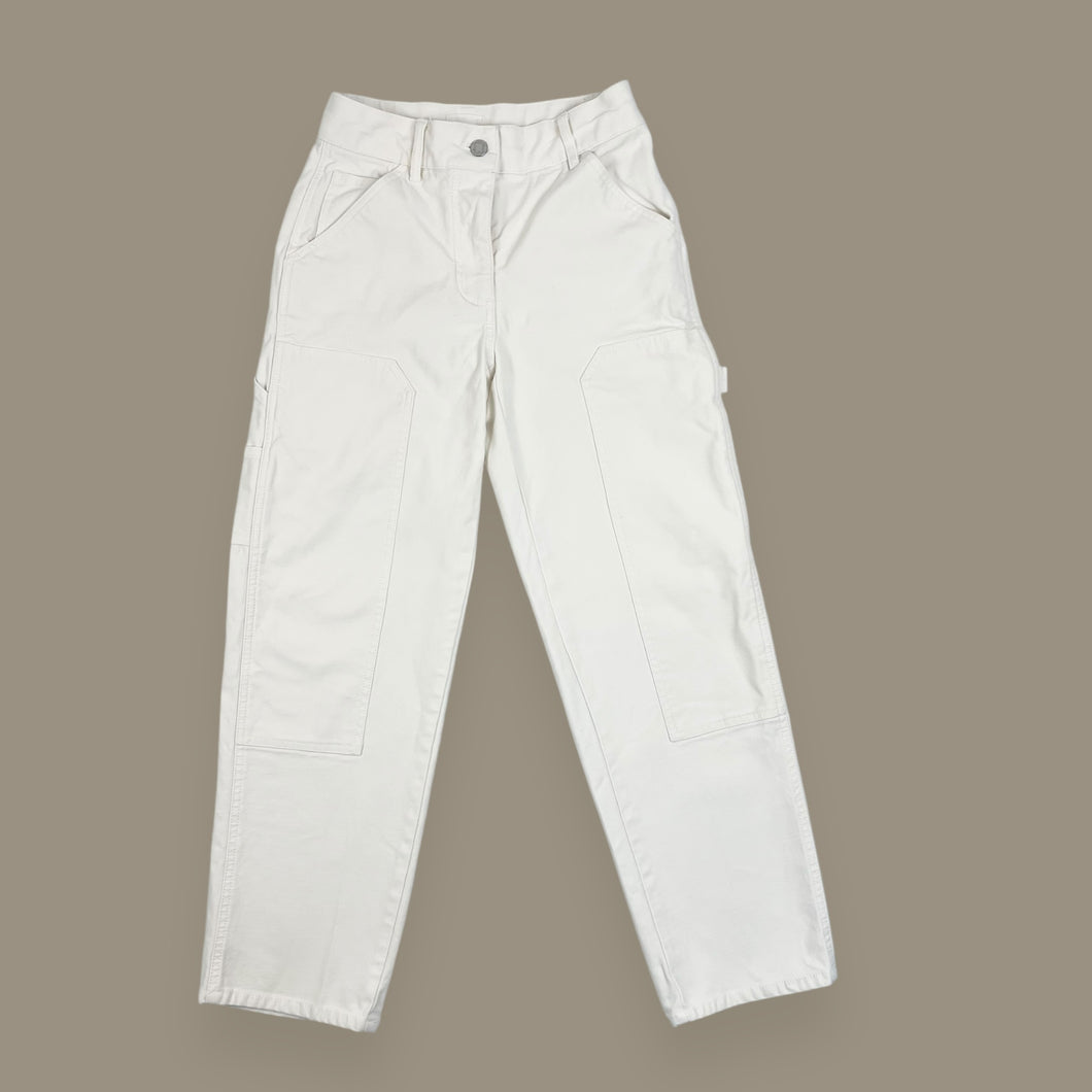 Pantalon cargo blanc en coton pour femmes 00US