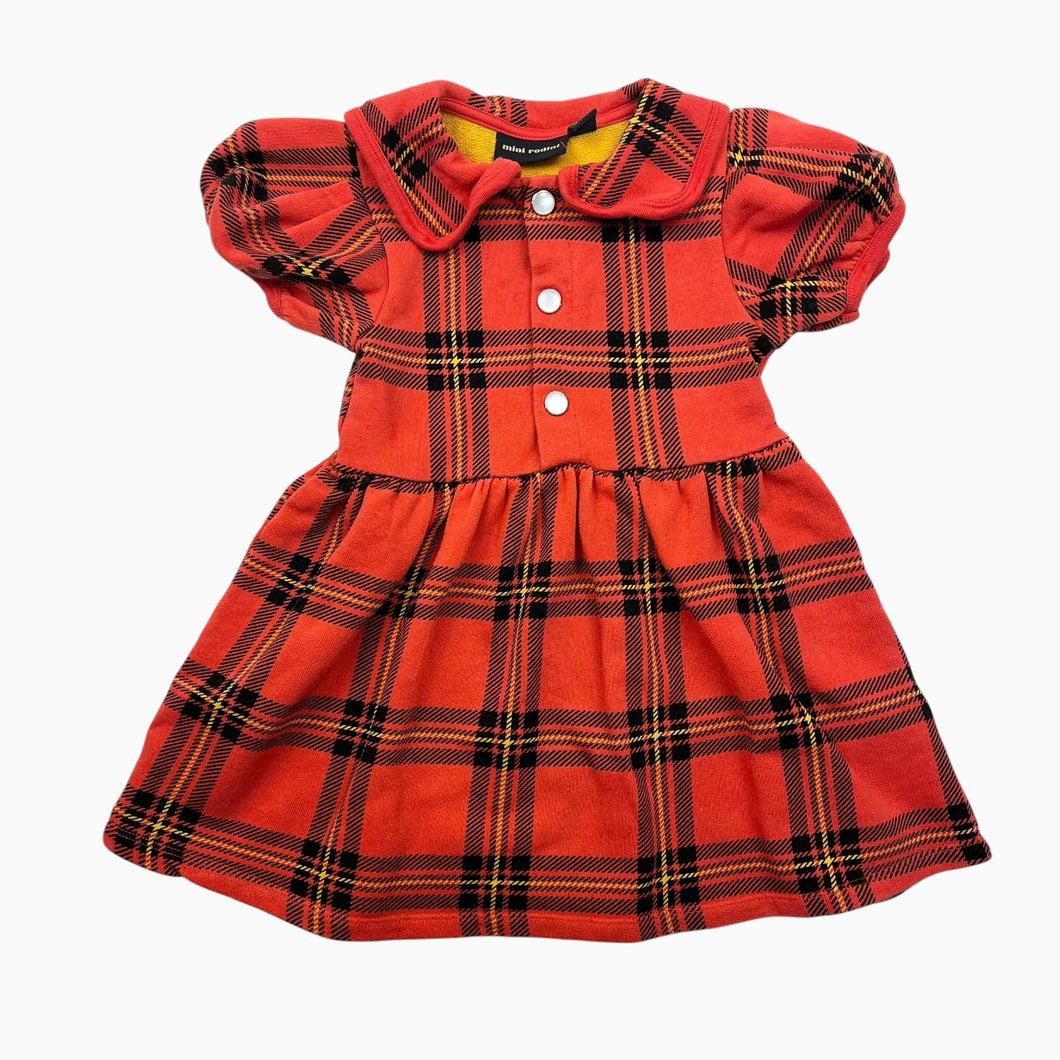 Robe en coton french terry à carreaux 104-110 (3-5Y)