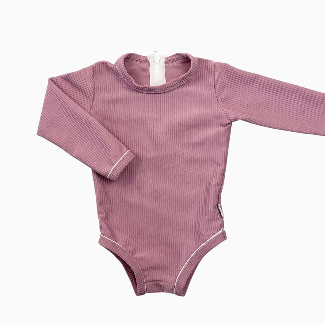 Maillot orchidée en nylon cotelé 00 ( fit 3-6M)