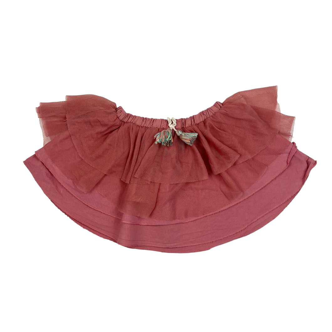 Jupe en tulle blush doublée en coton 12-18M