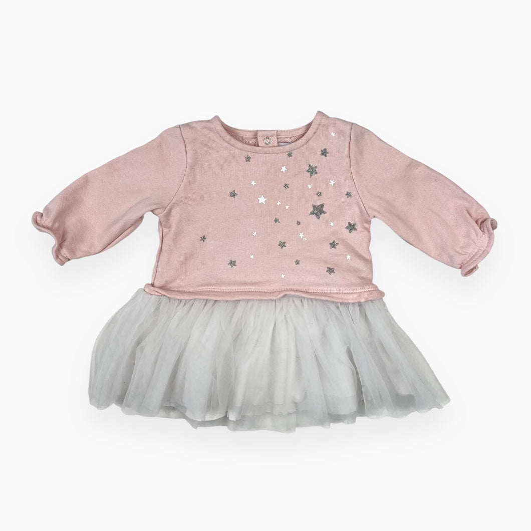 Robe en coton french terry avec tutu 6M