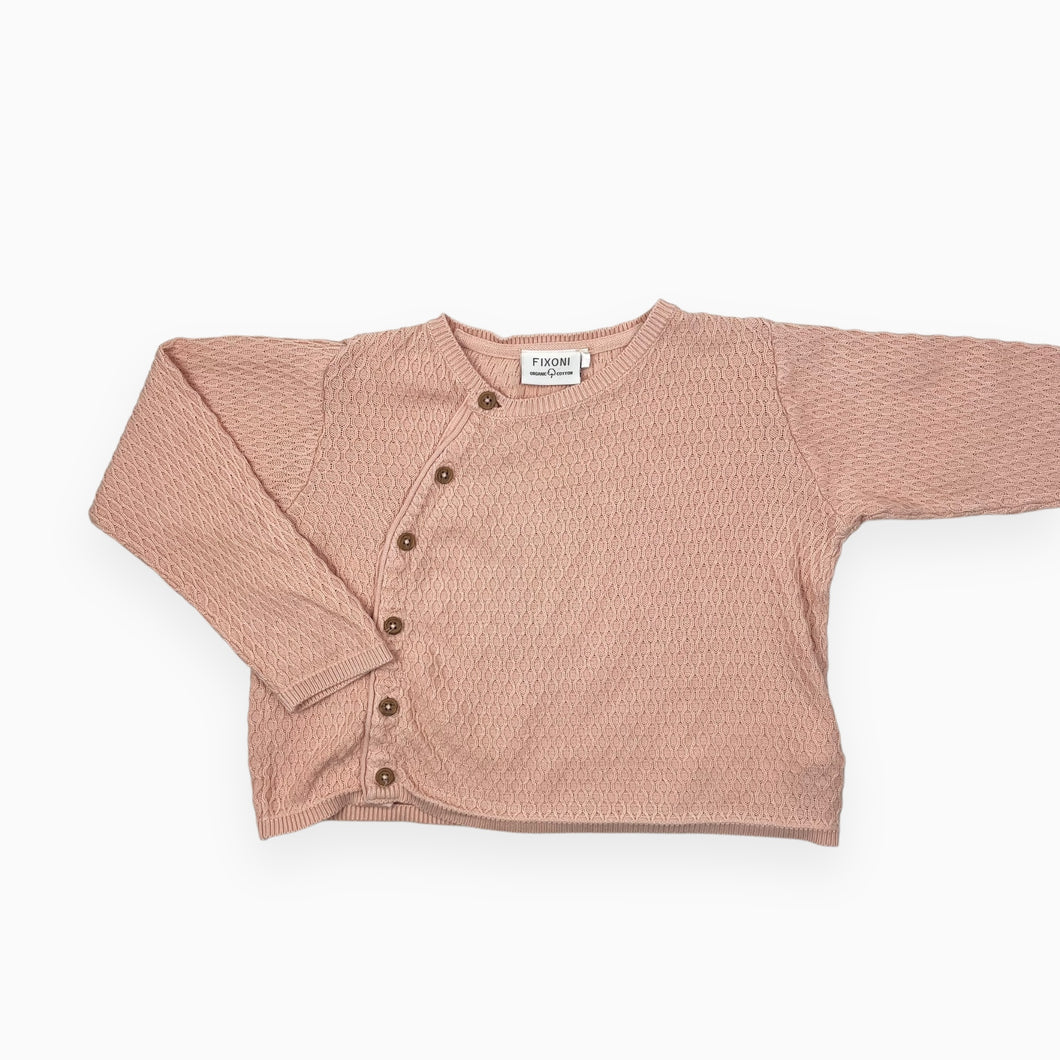 Cardigan saumon en tricot de coton 2Y