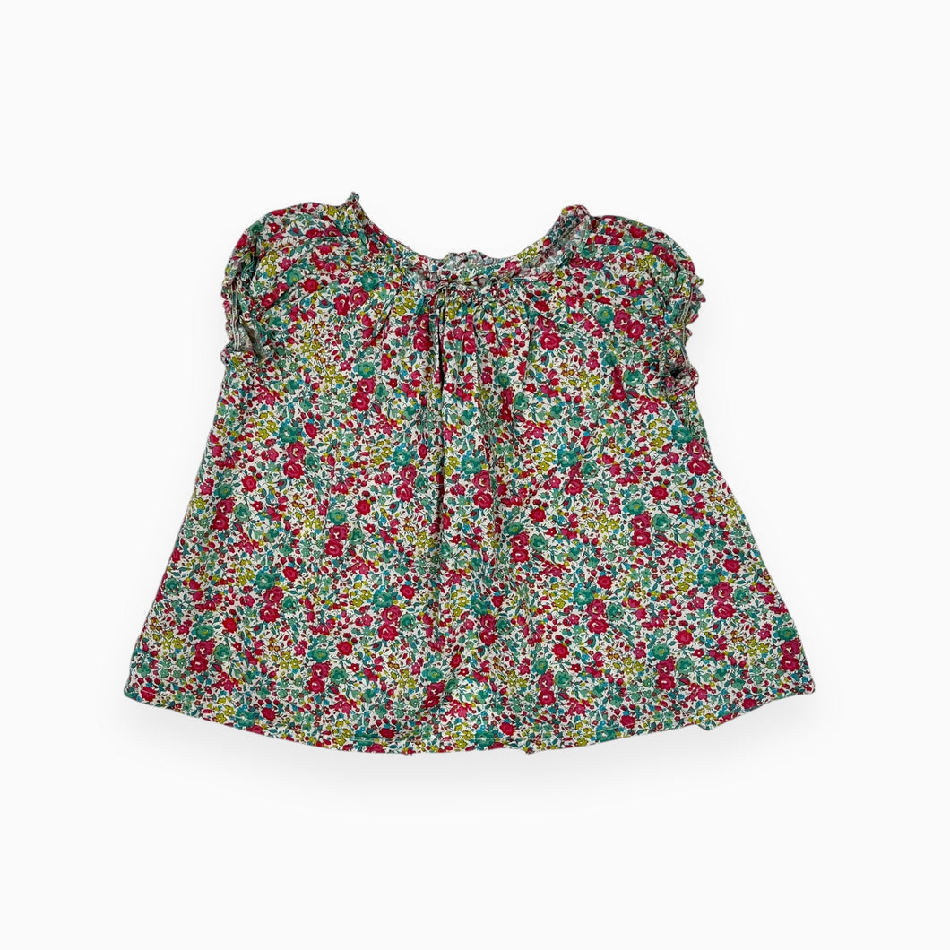 Blouse en coton à motif floral 2Y (fit 12-18M)