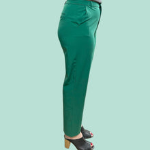 Load image into Gallery viewer, Pantalon vert émeraude en poly, rayonne, spandex pour femmes 11
