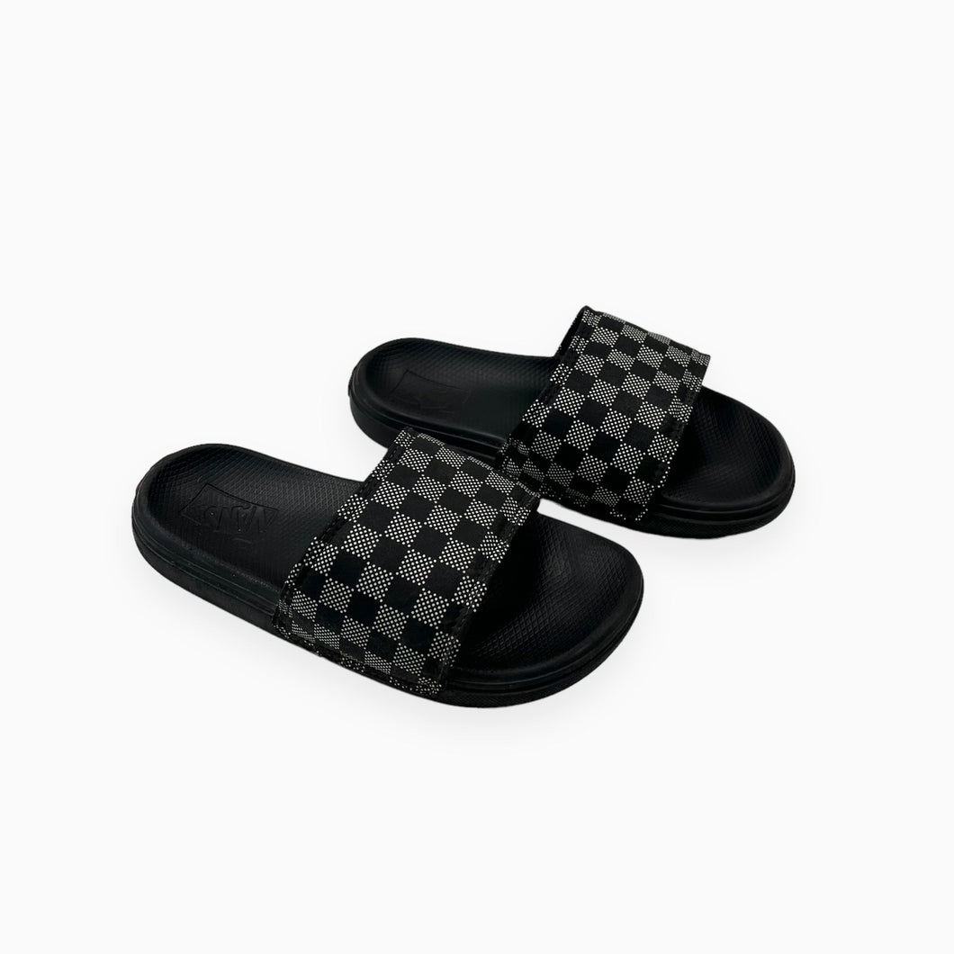 Sandales noires motif damier 13 US