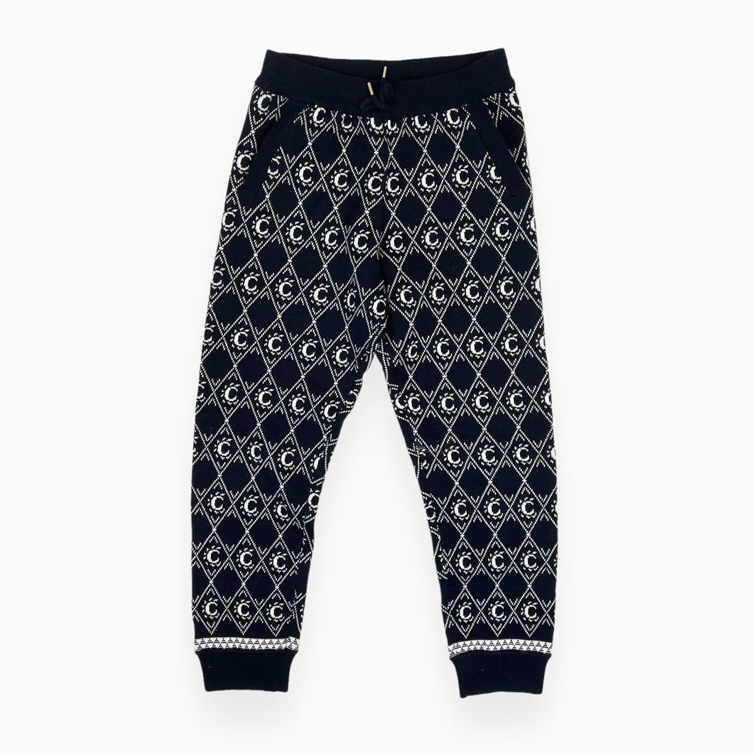 Pantalon jacquard de détente en coton et laine 8Y