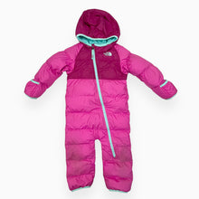 Load image into Gallery viewer, Habit de neige tri-colore magenta, raisin et aqua 18-24M
