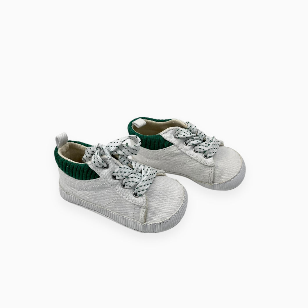 Souliers en canvas de coton souple 6-12M