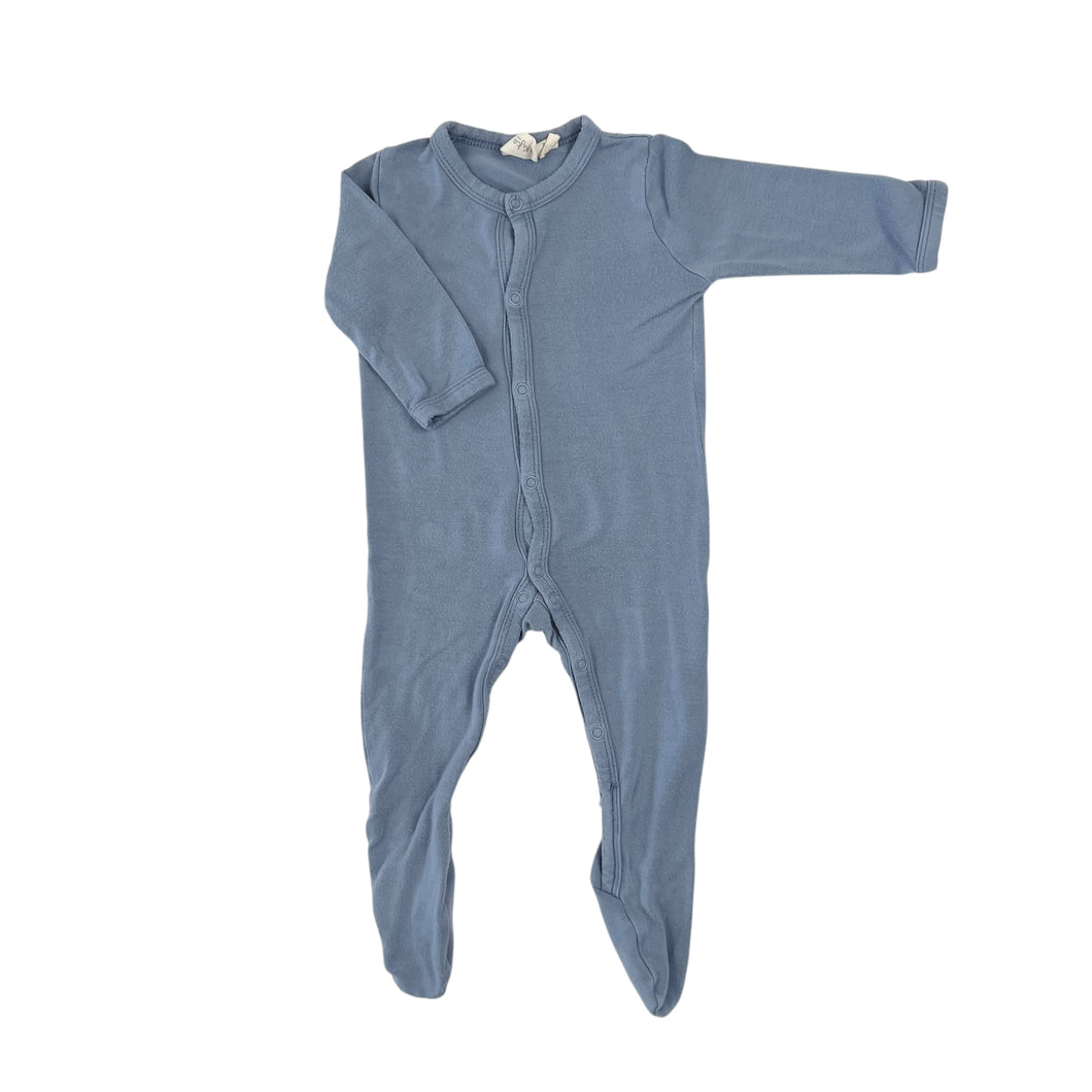 Pyjama bleu en bambou 0-3M