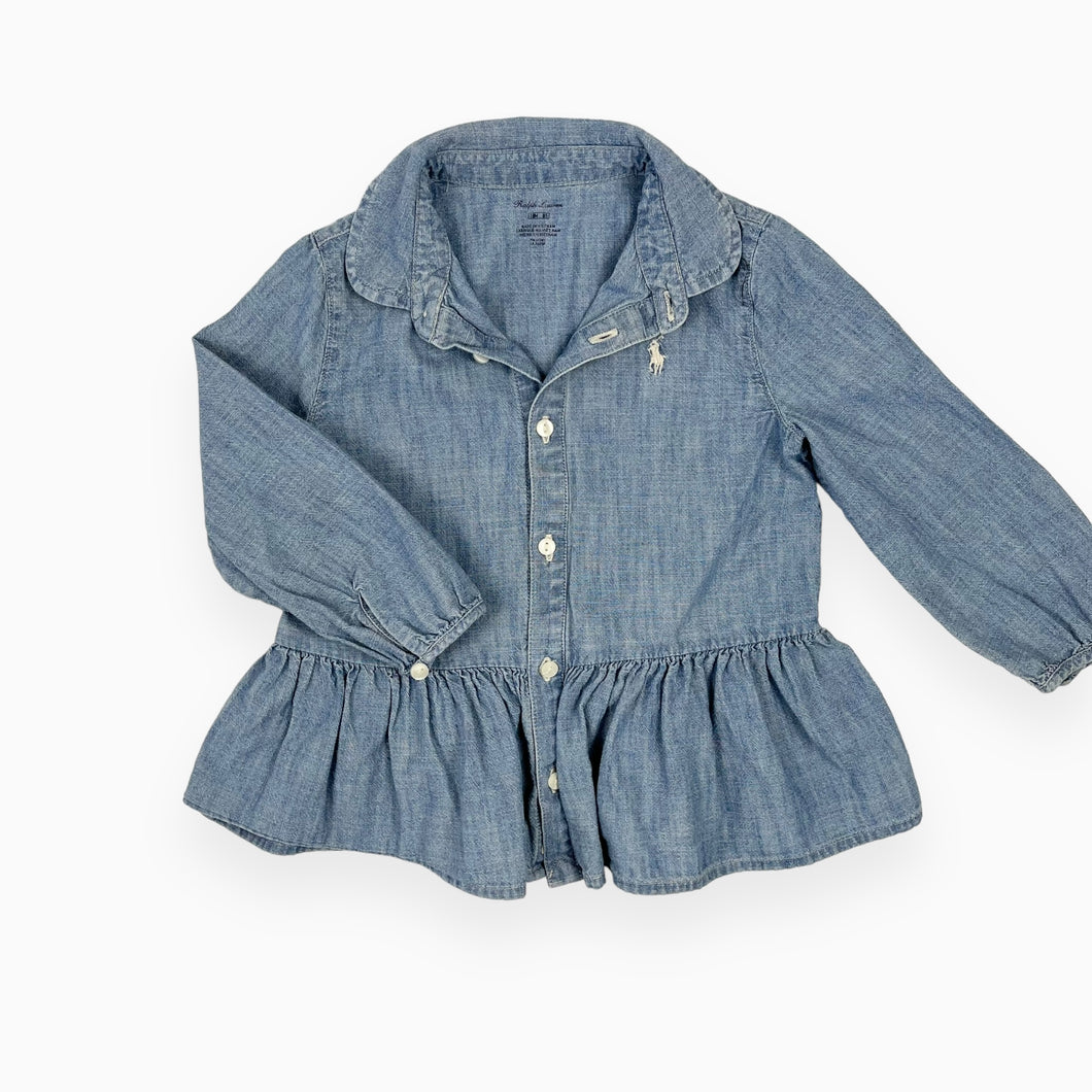 Robe chambray en coton 18M