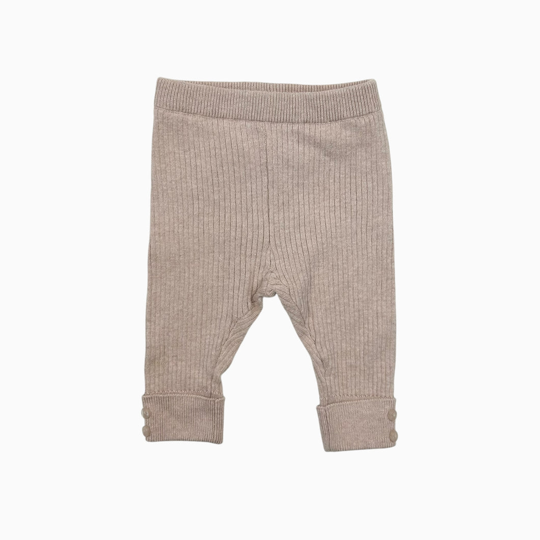 Pantalon rose beige en tricot 1-3M