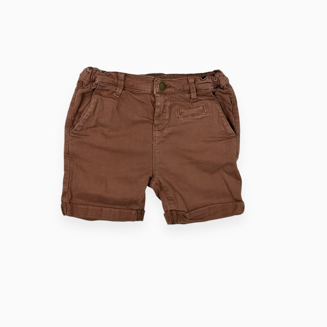 Bermudas marron en coton extensible 5Y