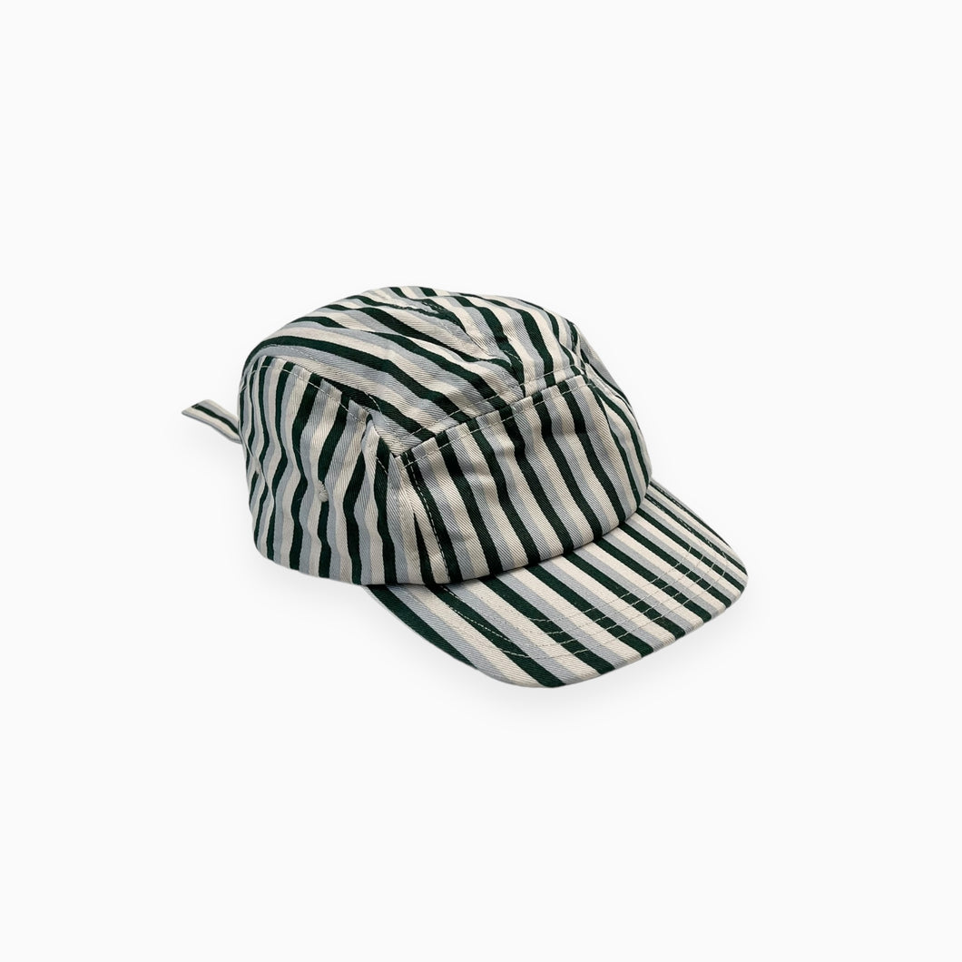 Casquette en canvas de coton à rayures 1-2Y