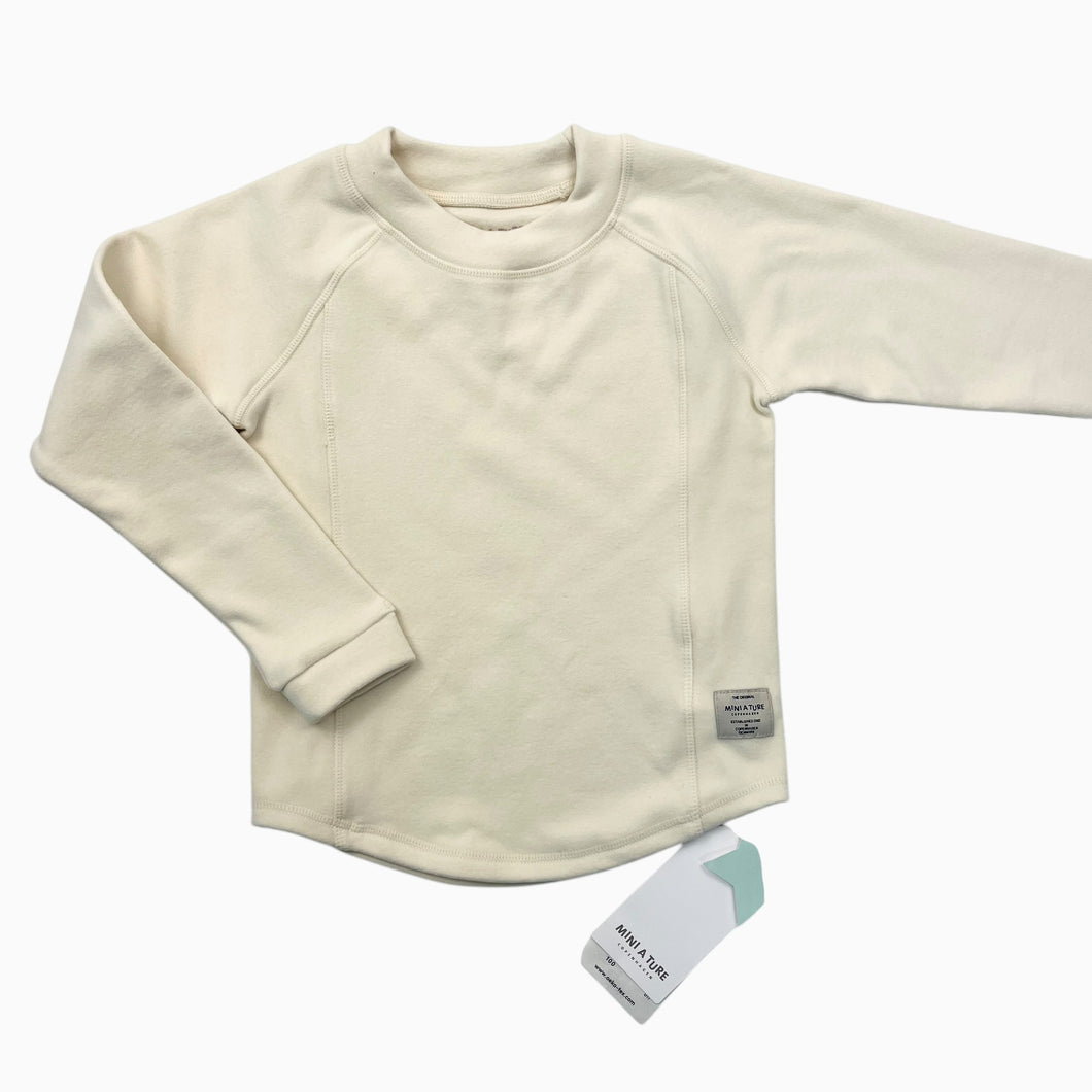 Pull doux style sous-couche crème en poly et élastane 5Y