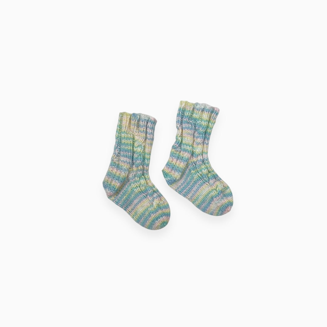 Chaussettes en tricot fait main 12-24M