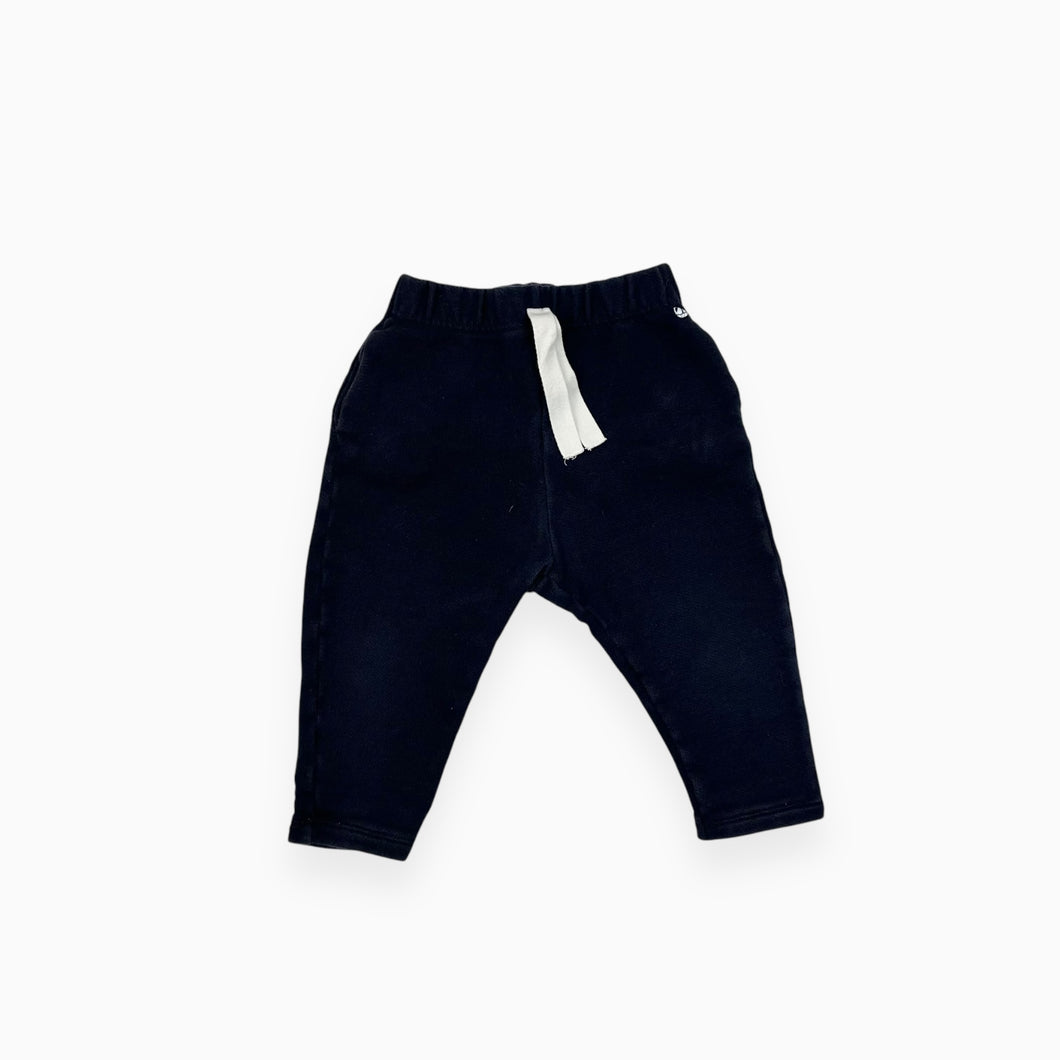 Pantalon de jogging bleu marine en coton french terry 12M