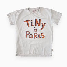 Load image into Gallery viewer, T-shirt gris mauve en coton &#39;Tiny à Paris&#39; 10Y
