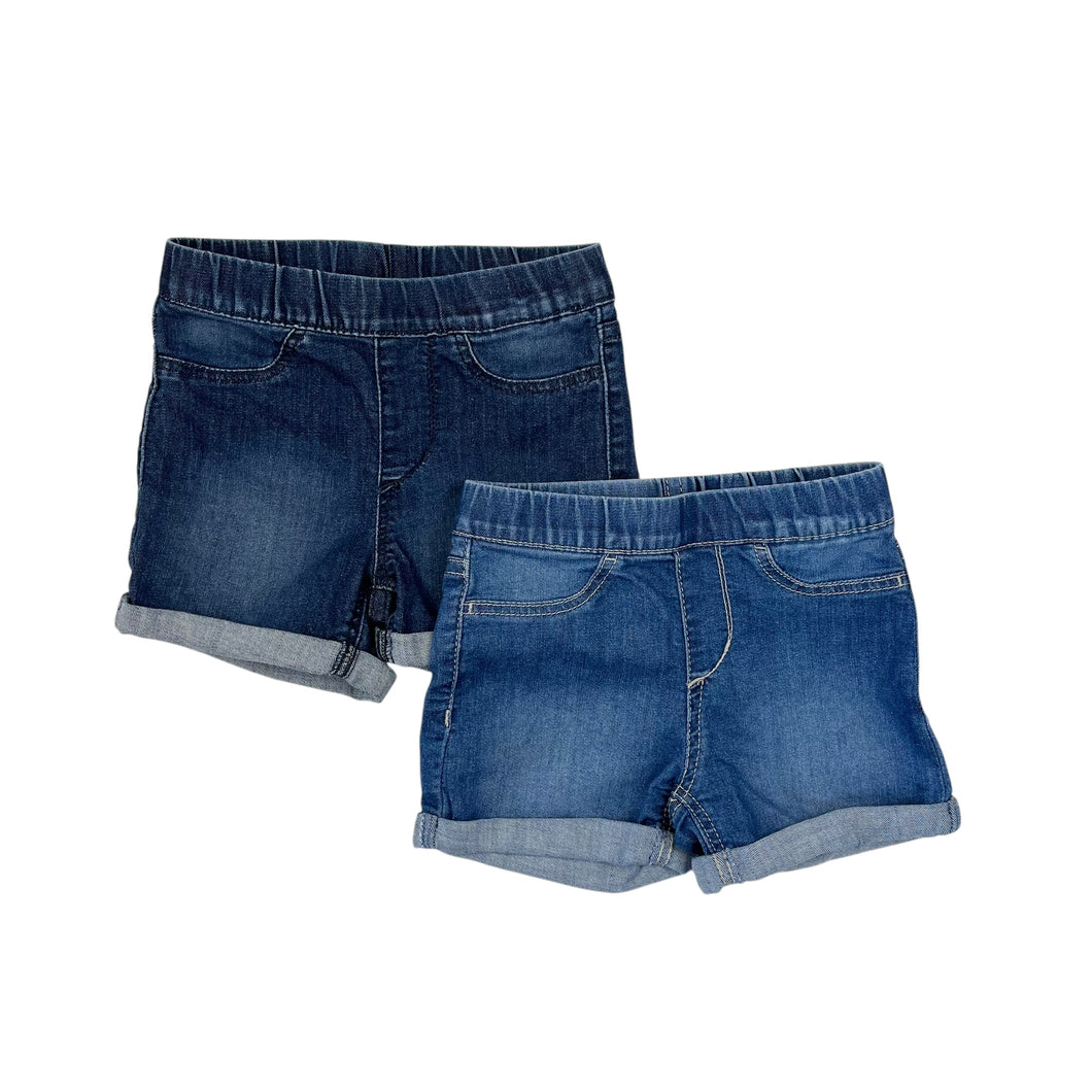 Duo de shorts en coton chambray extensible 2-3Y