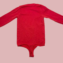 Charger l&#39;image dans la galerie, Bodysuit rouge manche longue pour femmes XS
