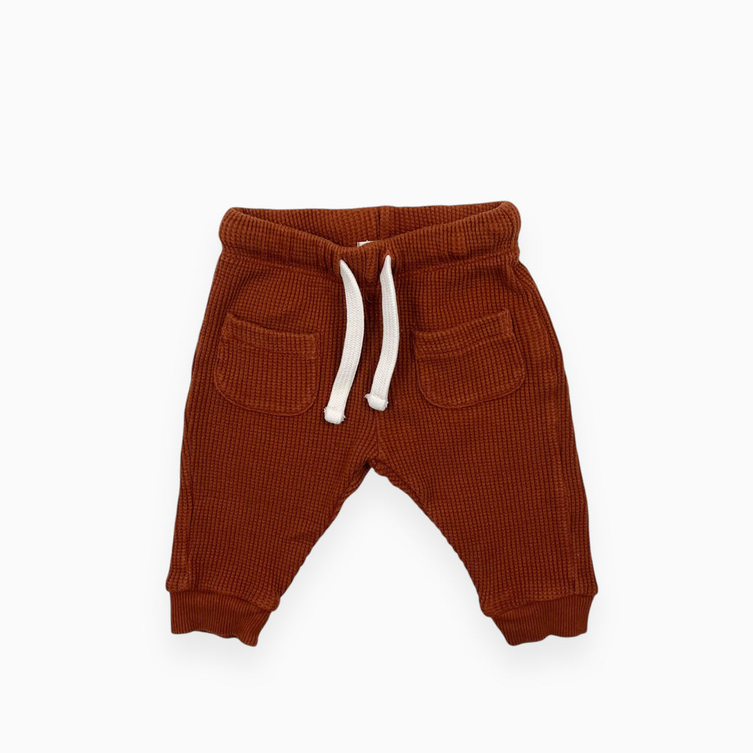 Pantalon paprika en coton gaufré 3M