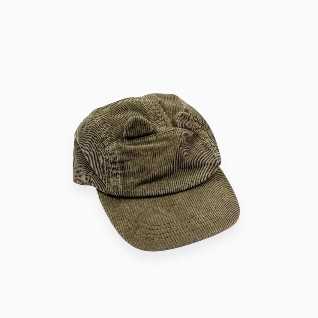 Casquette ourson taupe en corduroy 52-54cm