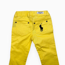 Load image into Gallery viewer, Pantalon jaune en coton extensible 4Y
