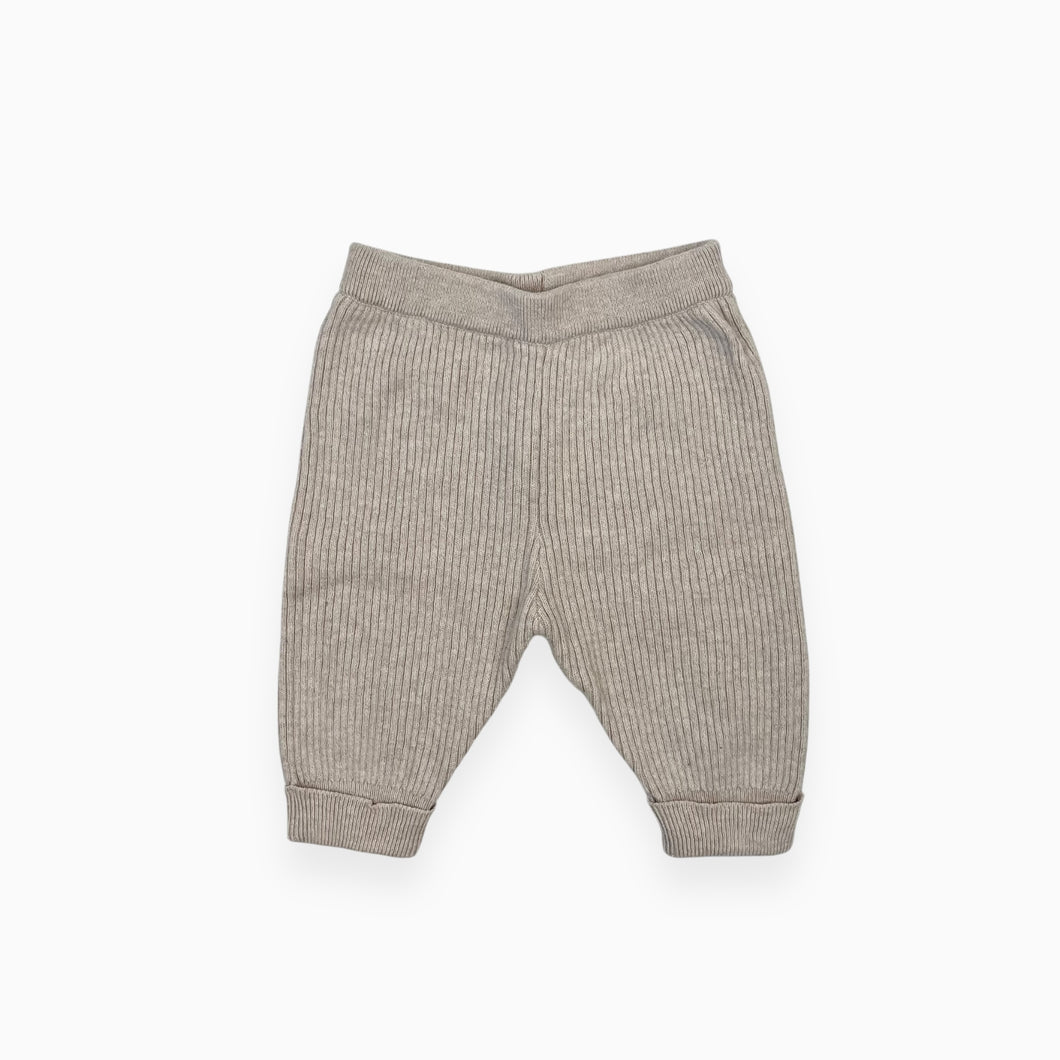 Pantalon beige en coton et laine cotelé 1M