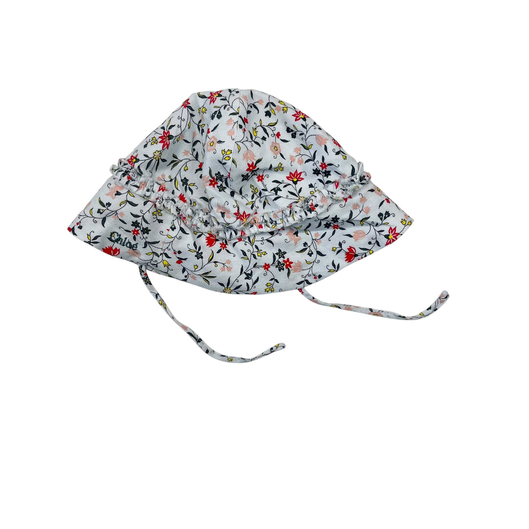 Chapeau soleil en viscose à imprimé floral 42-44cm (0-3M)