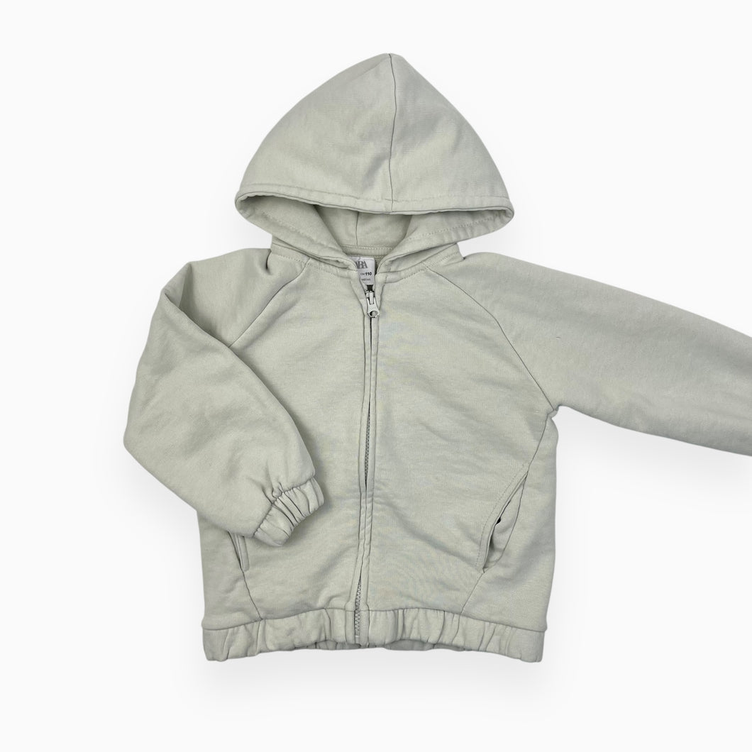 Veste menthe en coton french terry 4-5Y