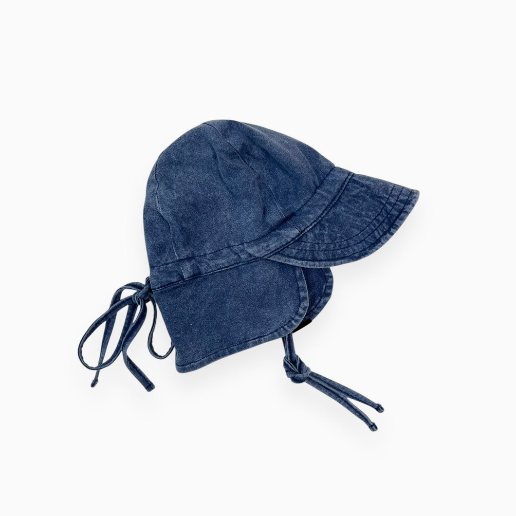 Casquette souple en coton bleu S - 46-48cm (6-12M)